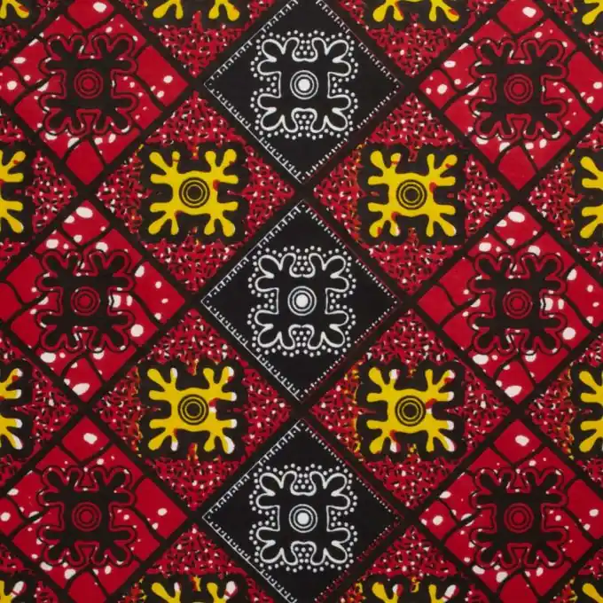 Preisknaller Waxstoff 112cm Breite – Buntes Afrikanisches Design