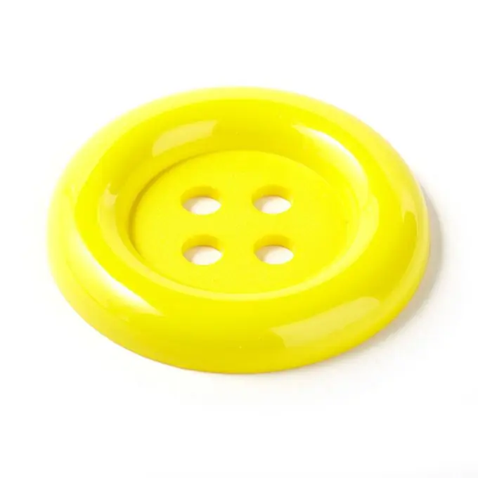 Clown-Knopf 54mm Gelb Geld-Zurück-Garantie