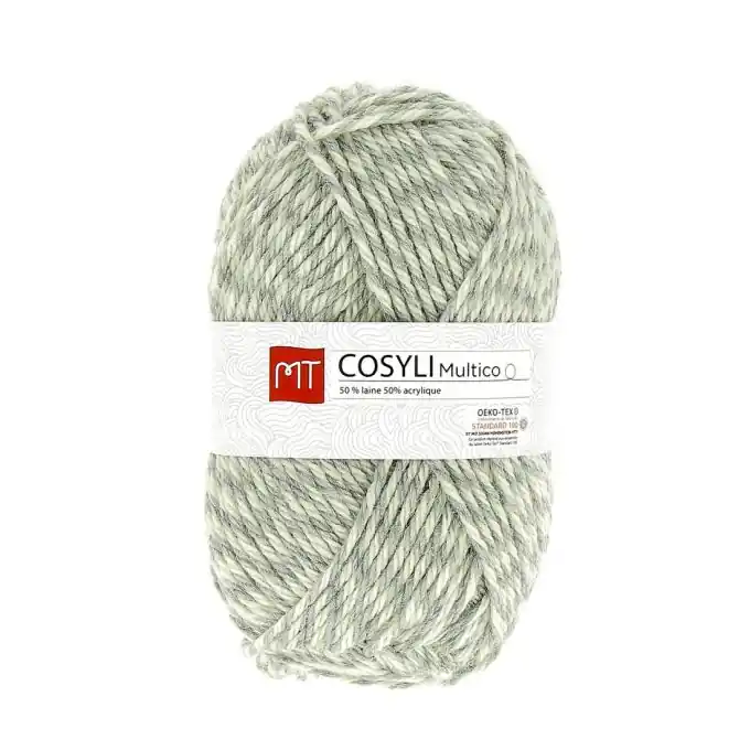 Preisknaller Strickgarn Cosyli, naturfarben und grau