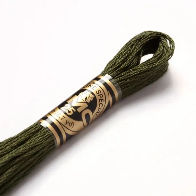 Mengenrabatt Mouliné-Faden für Stickerei – Grüntöne – COL 935