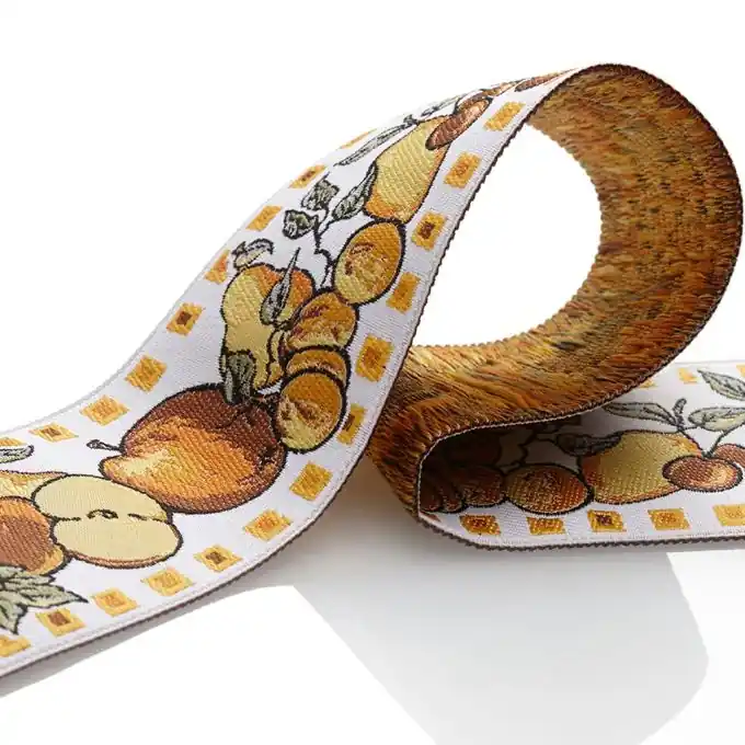 Neu Jacquard Band 50mm – gelb