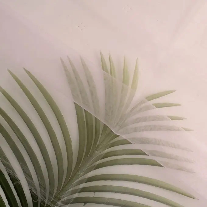 Schnäppchen Glatter Organza-Stoff, einfarbig rosa