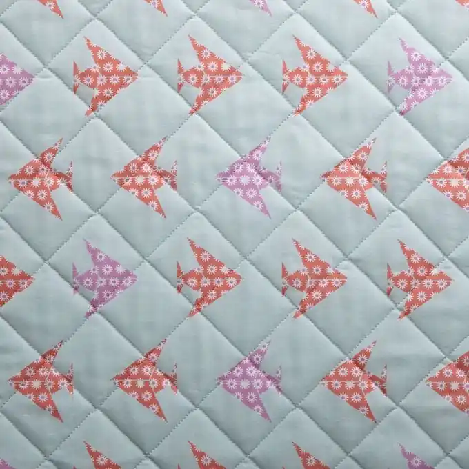 Exklusiv Fugu Matelassierter Stoff Beidseitig 150 cm Breite