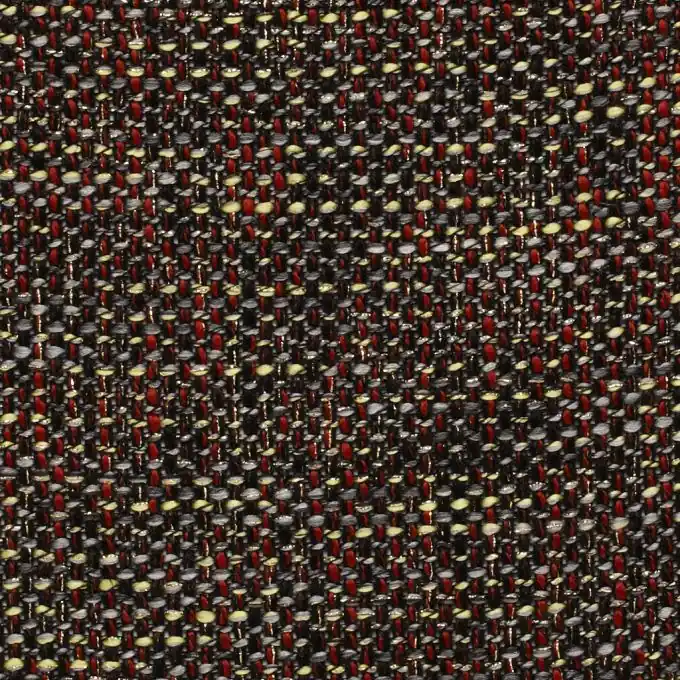 Schwarzer Lainage mit Ocre Grün Lurex, 160cm Breite Premium