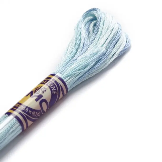 Mouliné-Faden Variation für Stickerei – blau Neu