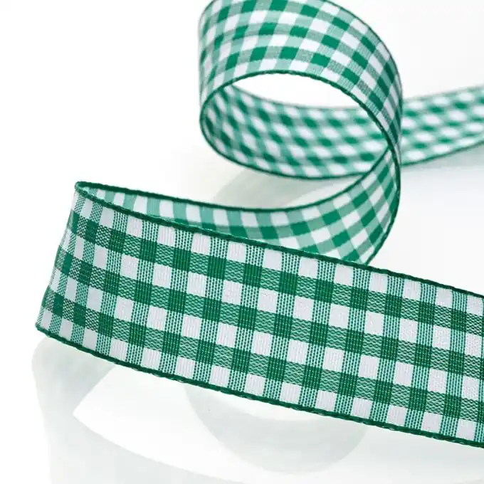 Geprüft Vichy Band grün