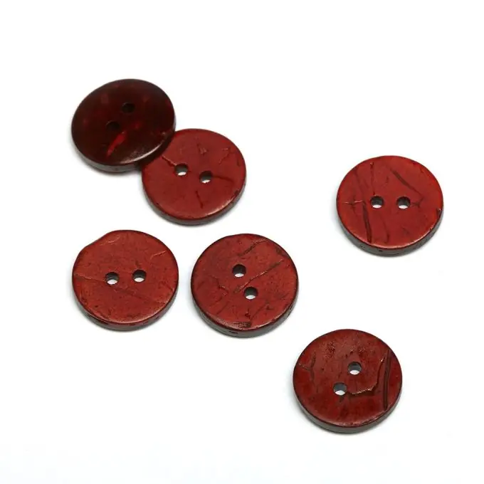 2-Loch Kokosknopf 18mm Orange Gefärbt Jetzt Bestellen