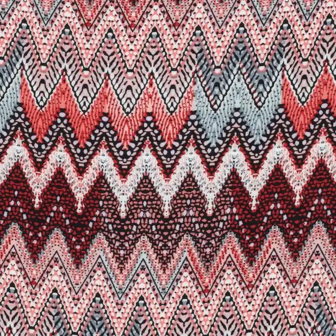 Ethno-Chevron Viskosestoff 140cm Breite Geprüft