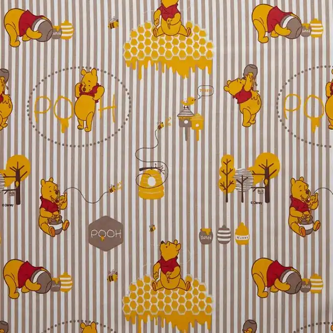 Winnie l’Ourson Cretonne Stoff 140cm Breit Echt