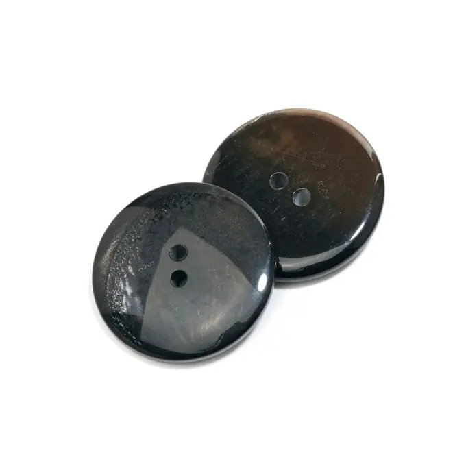 Knopf 2 Löcher jaspe braun Neuheit