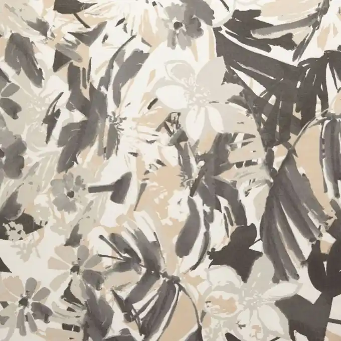 Baumwollsatin Stoff mit Blumenmuster 140 cm Breite Mega-Angebot