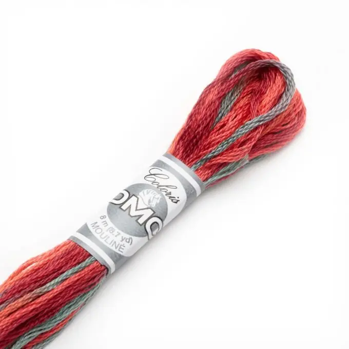 Mouliné-Faden Variation für Stickerei – Rot und Orange – COL 4517 Markenprodukt