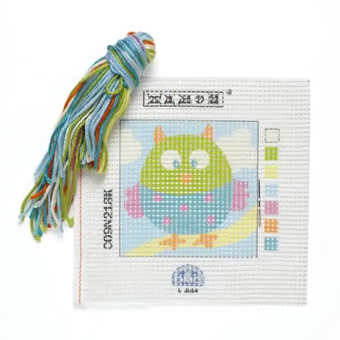 Kanevas-Set mit großen Löchern Eule Schneller Versand