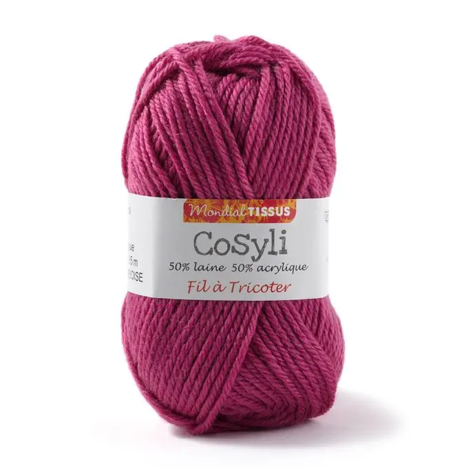 Mega-Angebot Cosyli Strickwolle Himbeerrot 50cm