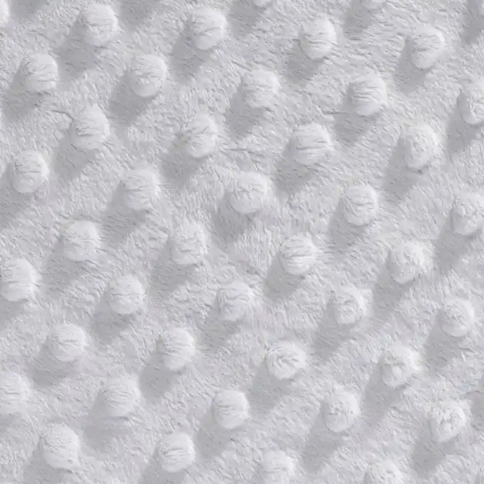 Kostenloser Rückversand Minky Fleece Stoff Grau 150 cm Breite