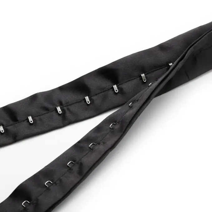 Sonderaktion Band mit Haken aus schwarzem Satin