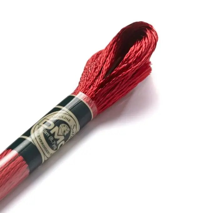 Preisreduziert Mouliné-Faden Satin, rot