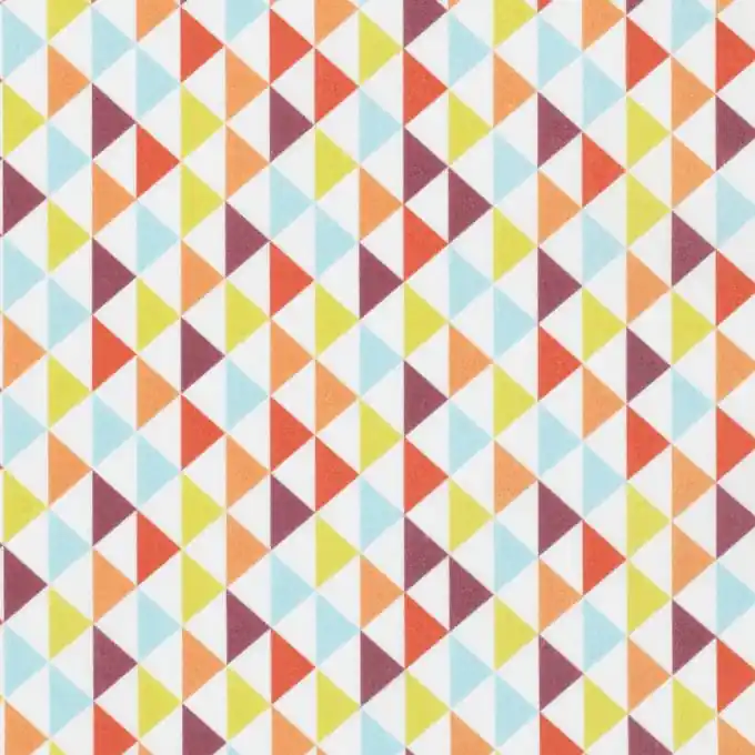 Ausverkauf Baumwollstoff Kleine Dreiecke 160cm Breite