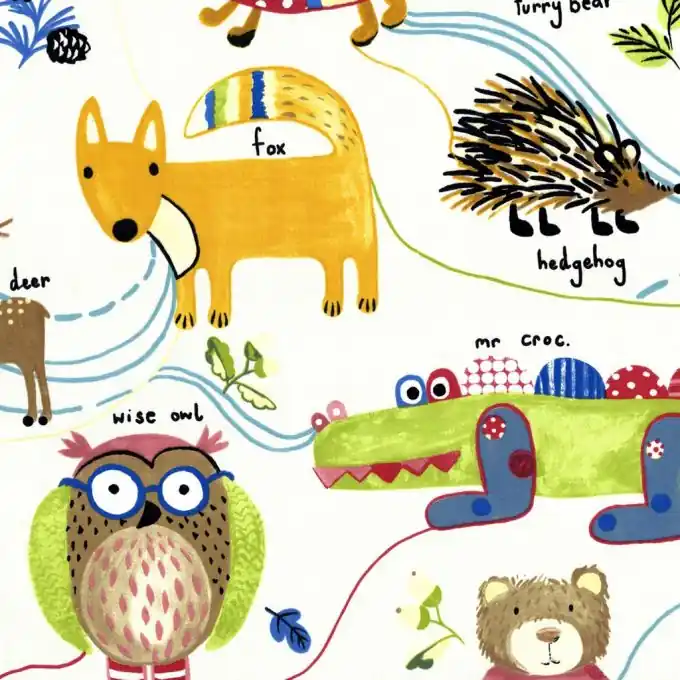 Großhandel Naturdruck Bachette Stoff 137 cm Breit