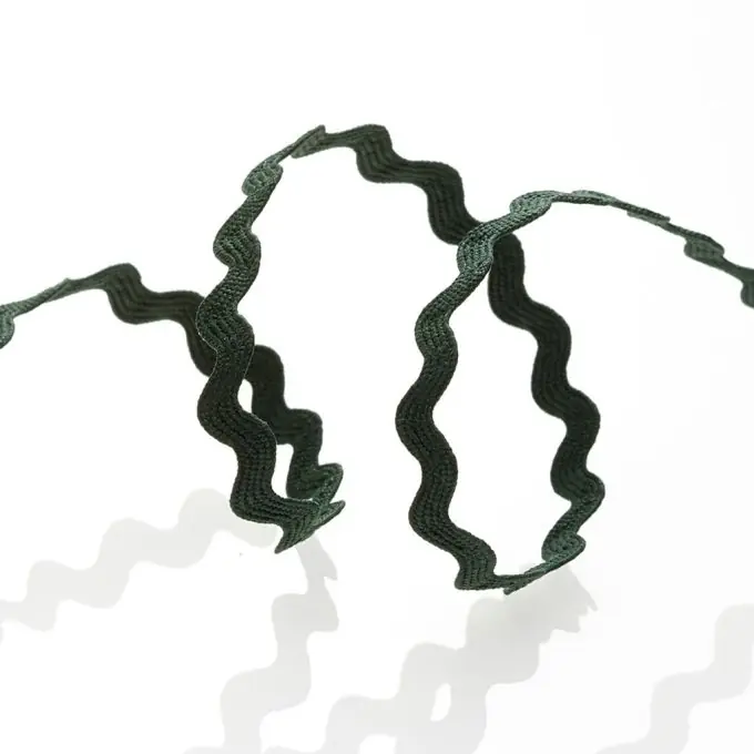 Neu Zackenlitze – Dunkelgrün, 8 mm