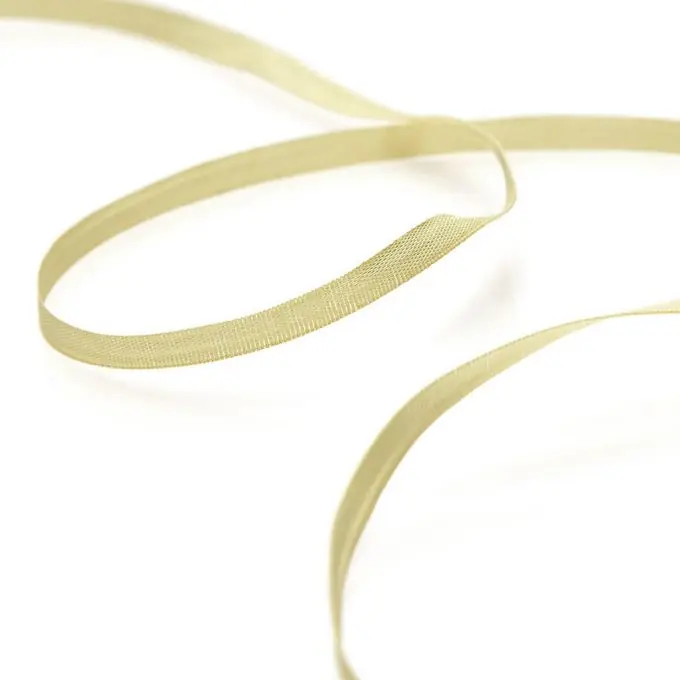 Im Trend Bändchen zum Sticken, gelb, 4 mm