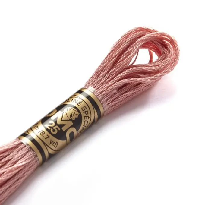 Handgefertigt Mouliné-Faden für Stickerei – Rosa-violette Töne – COL 152