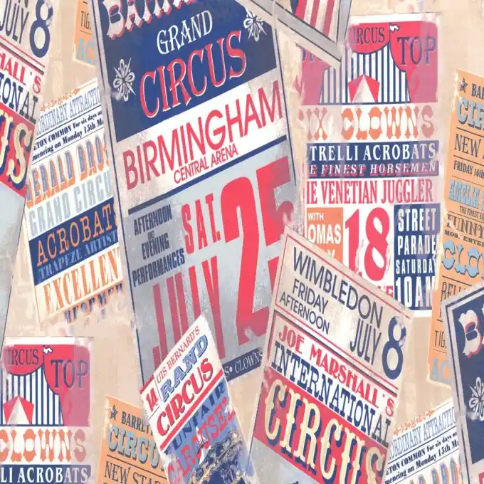 Meistverkauft Köperstoff Zirkus