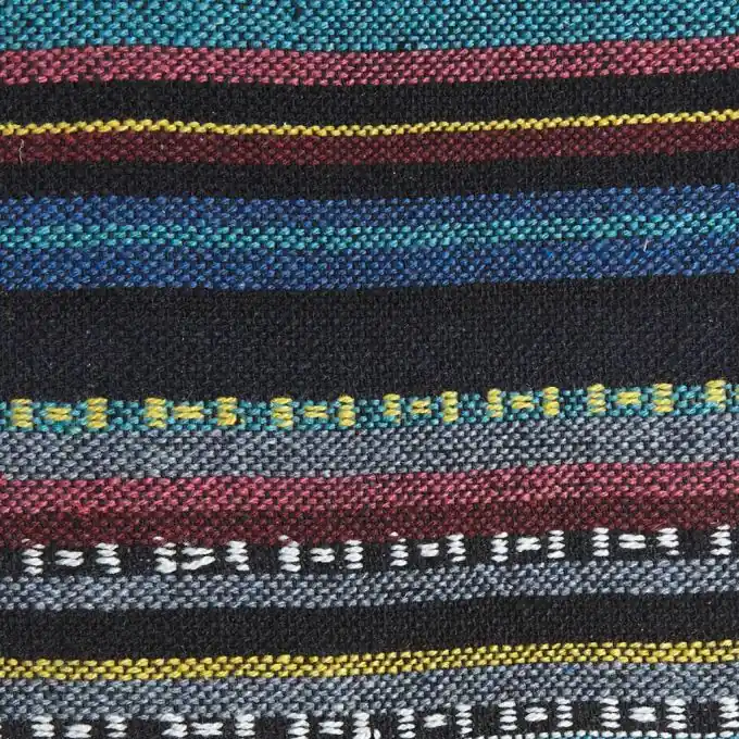 Mexicain Stoff 148cm Laize Blaugrau Rosa Abverkauf