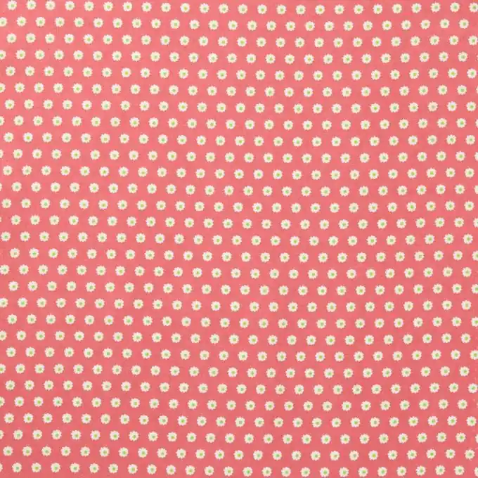 Zertifiziert Baumwollstoff Leichte Blumen 145cm Breit