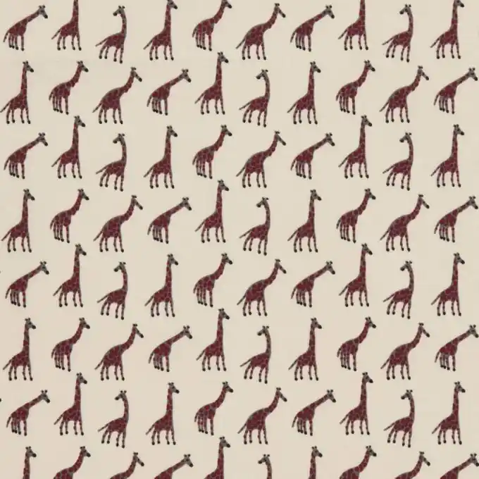 Aktuell Baumwollstoff Giraffenmuster Leicht 135cm Breite