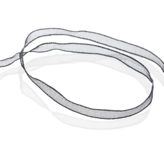 Band Organdi 3mm – schwarz Wochenendangebot