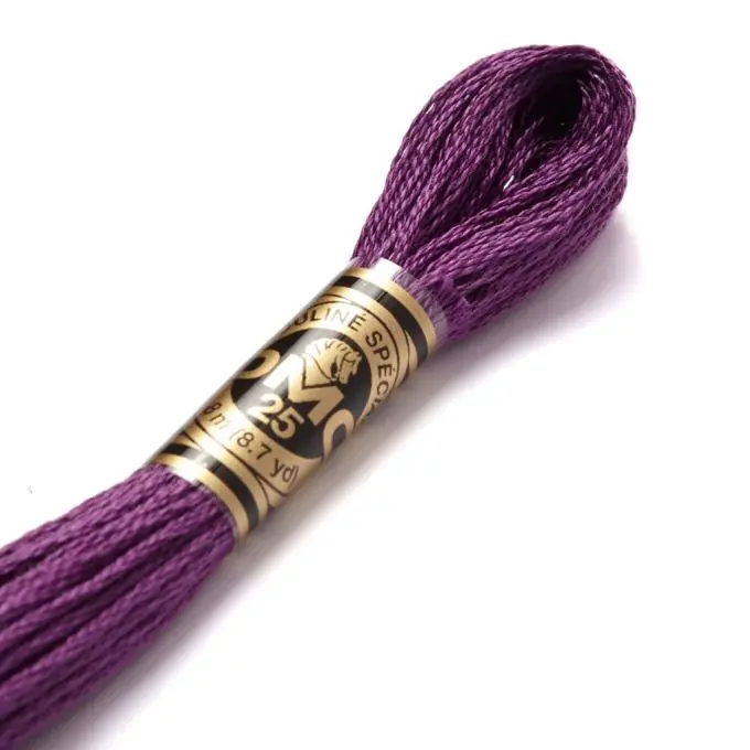 Jetzt Zugreifen Mouliné-Faden für Stickerei – Rosa-violette Töne – COL 327