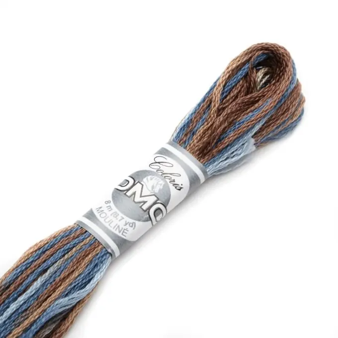 Beliebt Mouliné-Faden Variation für Stickerei – Blau und Braun – COL 4515