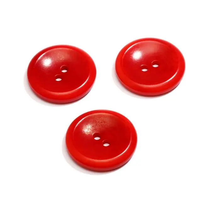 Saisonangebot Knopf 2 Löcher corozo rot