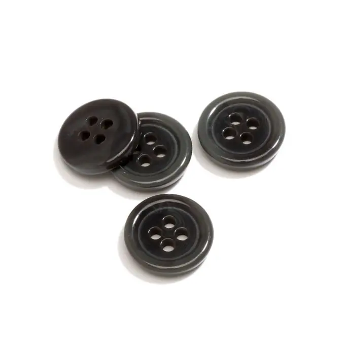 Ab Werk Grauer 4-Loch Knopf 15mm