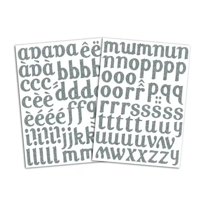 Angebot Bügelbild Alphabet glänzend