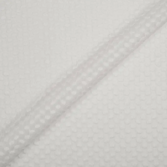 Bestickter Voile Stoff Weiß 125 cm Breite Sale