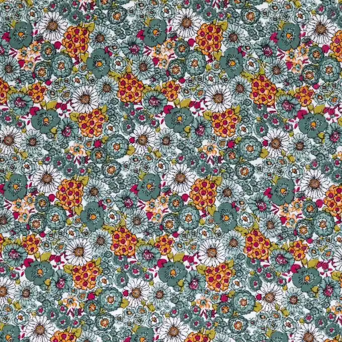 Baumwollstoff Clairière Grün 160 cm Breite Günstig