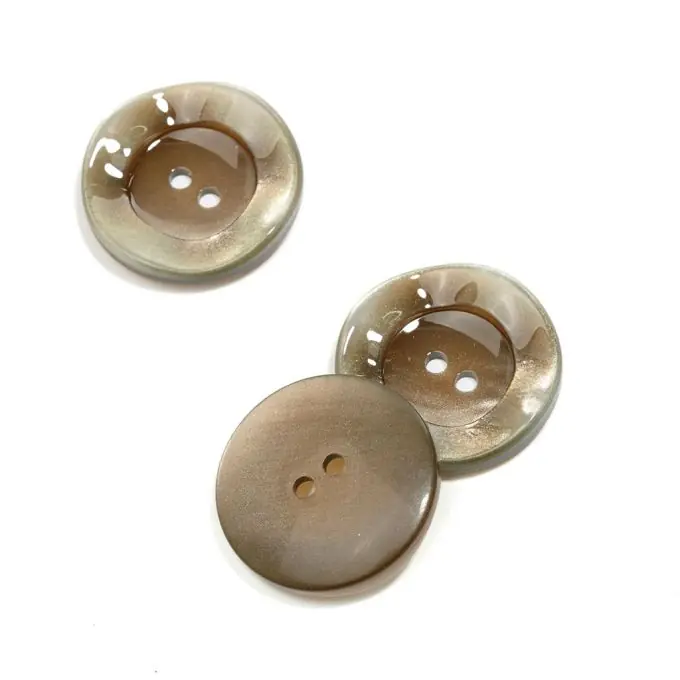 Knallerangebot Knopf 2 Löcher ecru