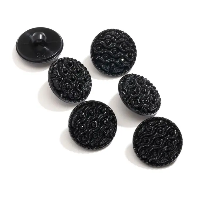 Jetzt Bestellen Schwarzer Fußknopf Jet-Stil 15mm