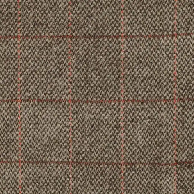 Kariertes Wollgewebe 150 cm Laize – Stoff Meterware Original