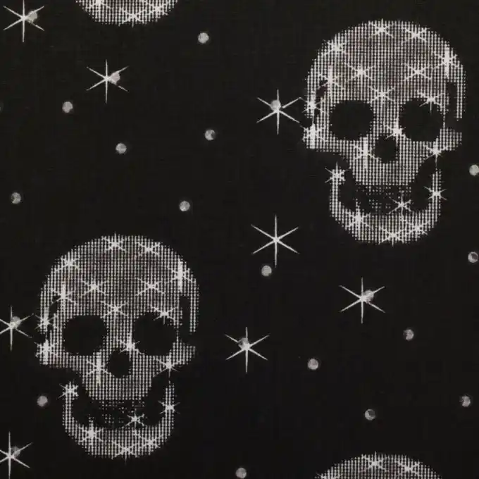 Kostenloser Versand Baumwollstoff Totenkopf 160cm Breite