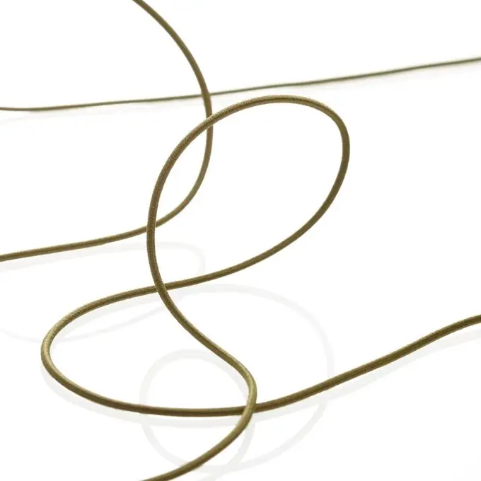 Elastische Kordel, 1,5 mm, kaki Billig