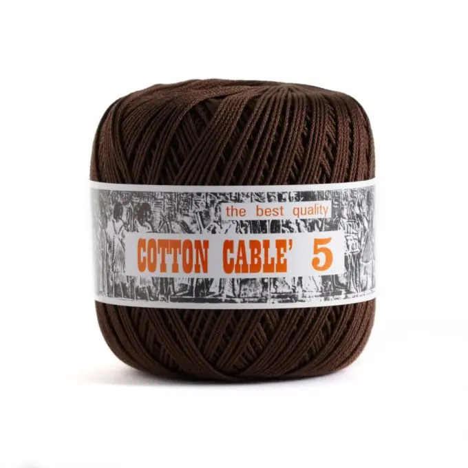 Super-Preis Gezwirntes Baumwoll-Häkelgarn Nr. 5 – Beige bis Braun