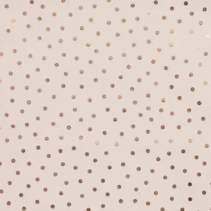 Baumwollstoff mit metallisierten Punkten, 145cm Breite Top-Qualität