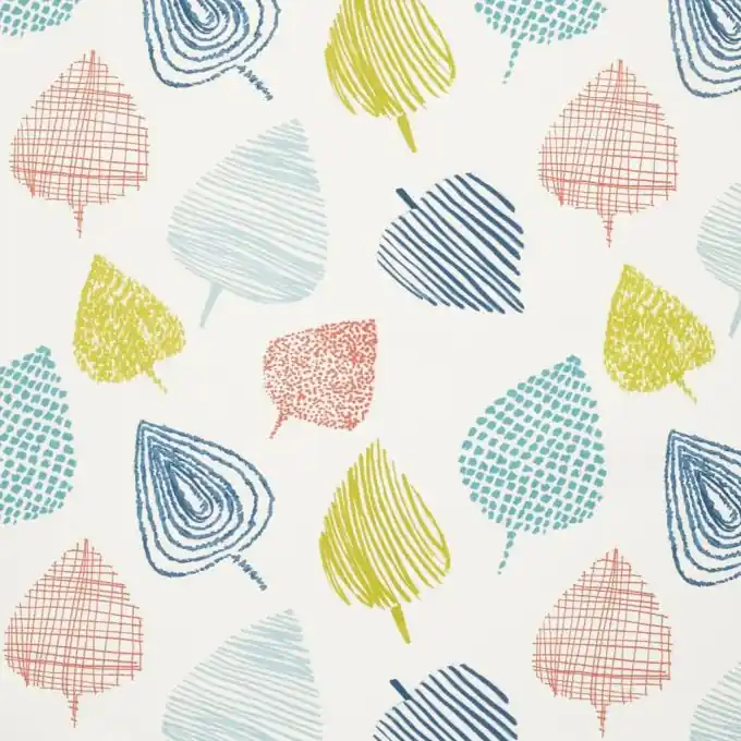 Baumwollstoff Blattmuster Dick 140cm Breite Mega-Angebot