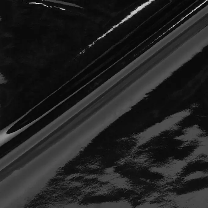 Must-Have Schwarzer Vinylstoff 140cm Breite – Einheitlich