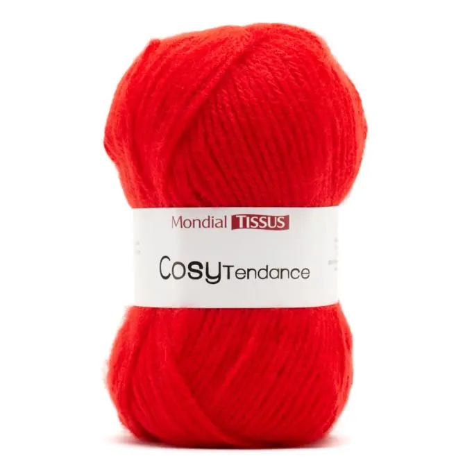 Neue Kollektion Cosy Trend Rotes Strickgarn 50m