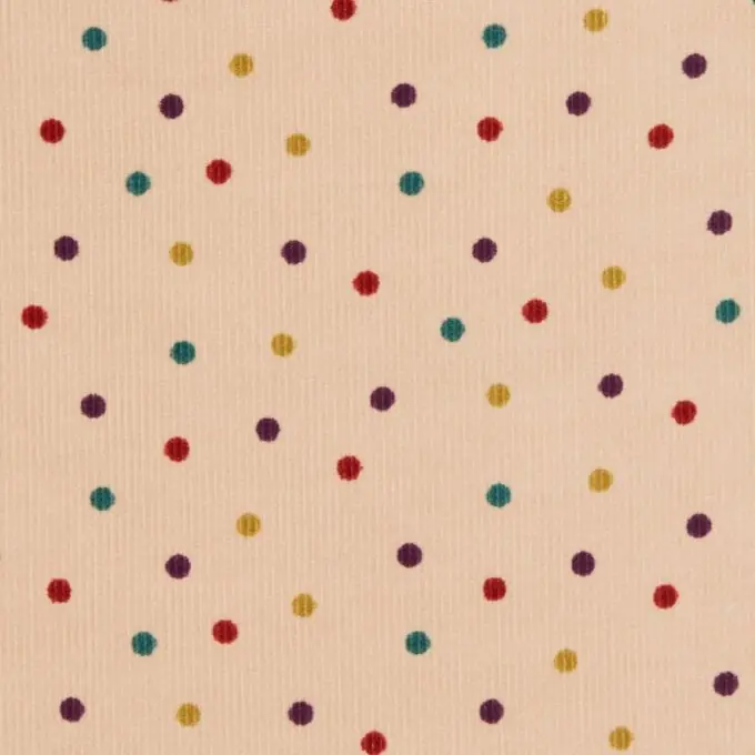 Veloursstoff mit Punkten 142 cm Breite Schnäppchen