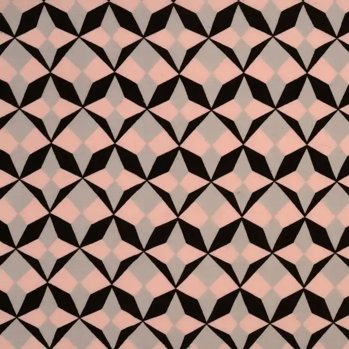 Viskosestoff Geometrisch Rosa 140 cm Breite Letzte Chance